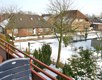 aussicht Balkon Winter