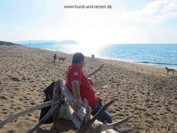 pause am meer