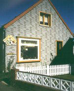 Seitenansicht der Pension